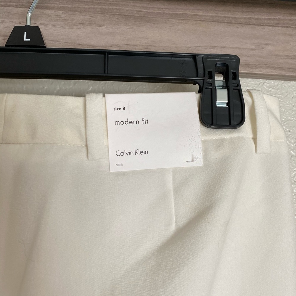Calvin Klein Cream Trousers - Picture 4 of 6